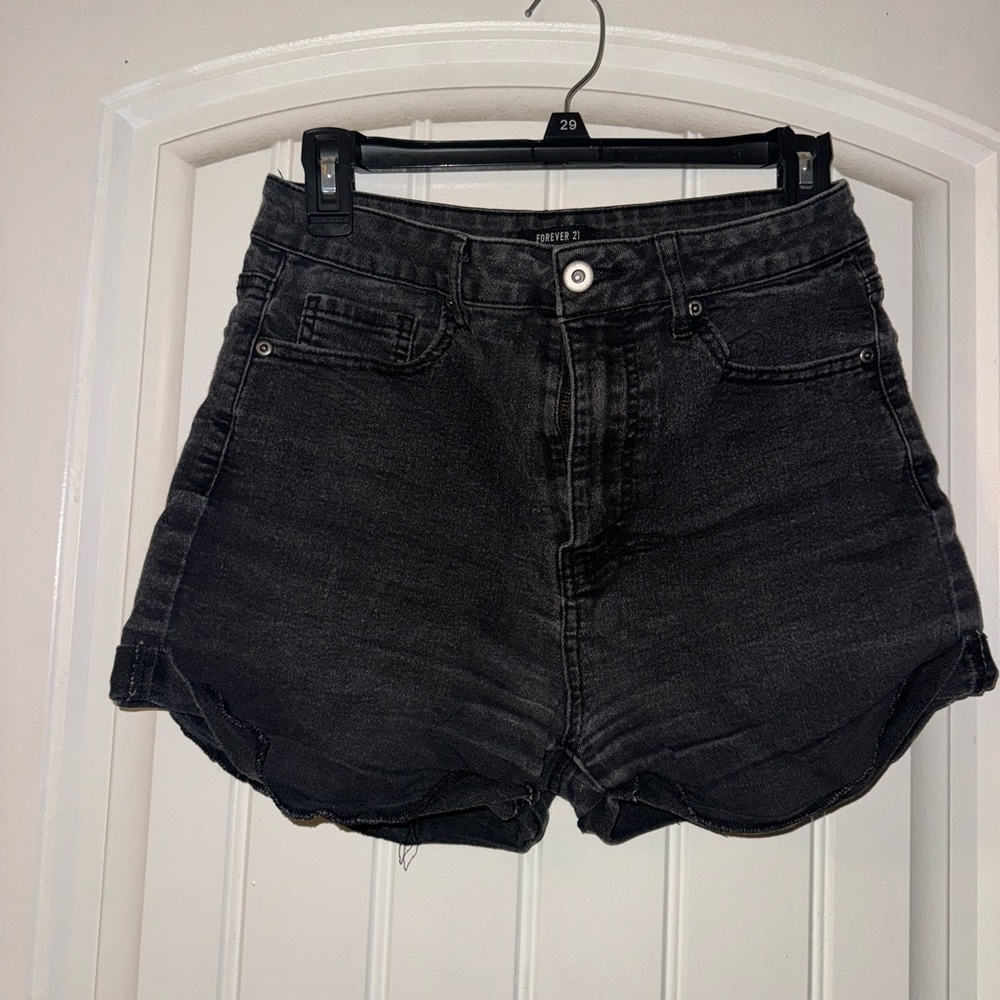 3/$15 Women's Black Denim Shorts